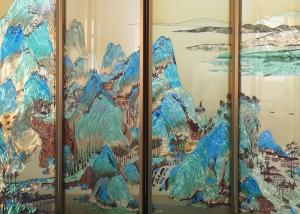 China 3D Stylish Screen Mural 2440x1830mm Paint Glass Splashback wholesale