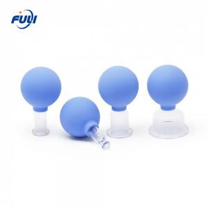 China 15/25/35/55mm 4 Pcs Glass Thicken Suction Cups Jar Different Size Full Body Massager Massage Vacuum Cupping Device wholesale