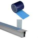 Blue LDPE Sticky Window Protection Film For Aluminium Profiles Window and Door