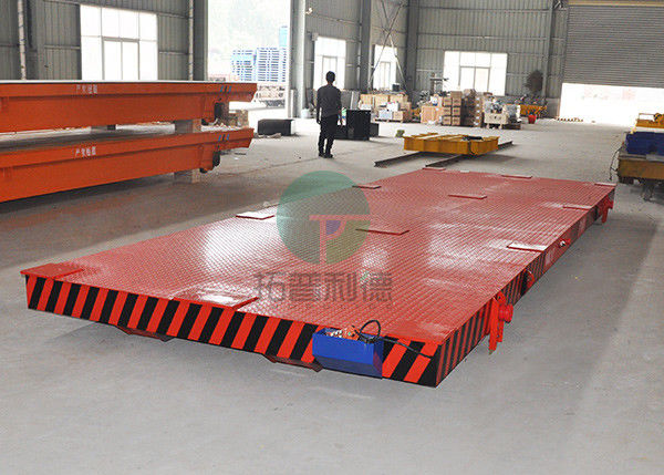 Heavy Die transfer Car Electric Motor Driven Rail Flatbed Transfer Trolley For Industry Foundry Parts Handling