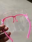 25*19.5cm Glasses Frame Disposable Face Shield PET Film