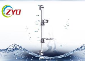China 65cm Long Bathroom Stainless Steel Chrome Shower Set System Panel Sliding Bar With Adjustable Shower Hand Holder wholesale