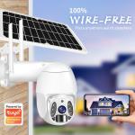 Smart Outdoor Solar Wireless Surveillance Camera Tuya 4G Home Security PTZ
