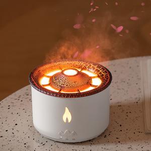 China Flame LED Light 350ml Volcano Humidifier with Style Flame Aroma Diffuser and Night Lamp on sale