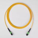 Male Female 8 / 12 / 24 Cores MPO Patch Cord Optical Fiber APC UPC Jumper