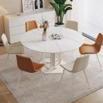 Customized Sintered Stone Marble Dining Table Set 4 Chairs Dining Table Set 6