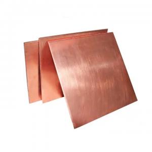 China 99.9% Purity 0.5 Mm Copper Sheet Metal ASTM C10100 C11000 3mm Polished Copper Sheet wholesale