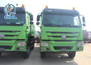 China Sinotruk Howo Dump Truck 6x4 371 HP 10 Wheels With LHD 50 Tons 20 - 30 CBM Bucket Tipper Truck green color wholesale