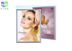 China Large LED Slim Aluminum Light Box Frameless Poster Display For Advertisement wholesale