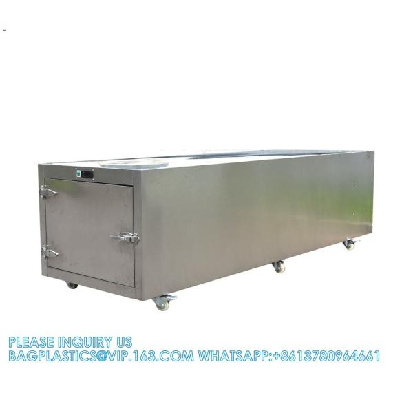 One Room Dead Body Morgue Drawers Fridge Freezer Refrigerator With Trolley
