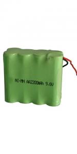 China Rechargeable Ni-MH AA 9.6V 2200mAh Battery Pack with Flying Leads on sale
