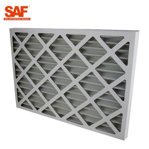 China Cardboard Frame Flat Panel Air Filter , Commercial HVAC Filters G4 Efficiency wholesale