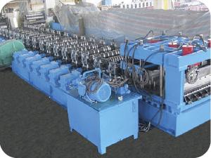 China PLC Touch Screen Control Roll Forming Equipment For Steel Silo Roll Former wholesale