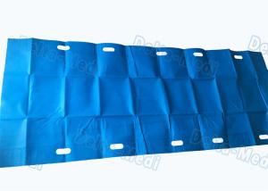 China Blue Color Customized Surgical Patient Transfer Slide Sheets With Slot Holes on sale