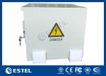 Polyester Powder Coating Outdoor Telecom Cabinet With Two AC220V 50Hz Fans