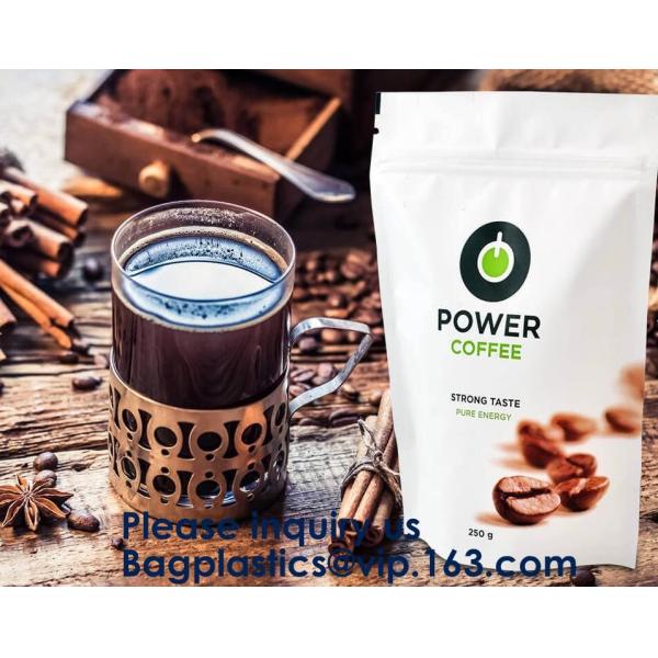 Custom Print Biodegradable Foil Packaging Soft Zipper Stand Up Bottom Gusset Plastic Drinking Pouches Bags With Straws