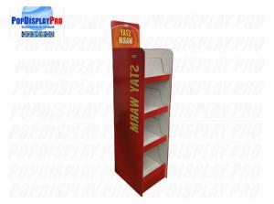 China Merchandising Cardboard Floor Displays Grocery Store For Stay Warm Blankets wholesale