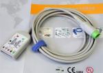 Compatible 12 Pin ECG Truck Cable , Patient Monitor Accessories Lightweight