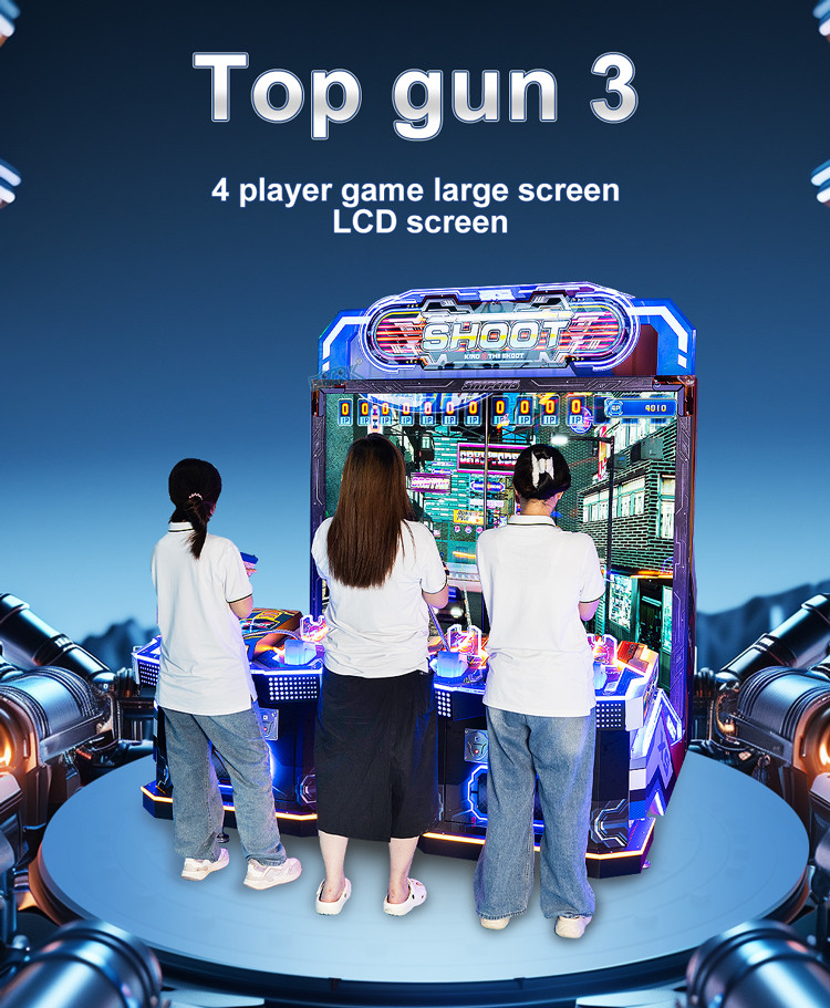 Amusement Machine Coin Operated Games Machine 2 Players Arcade Shooting Machine