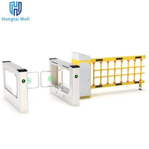China Pedestrian 0.5 Seconds Swing Barrier Turnstile SS304 With Face Recognition wholesale