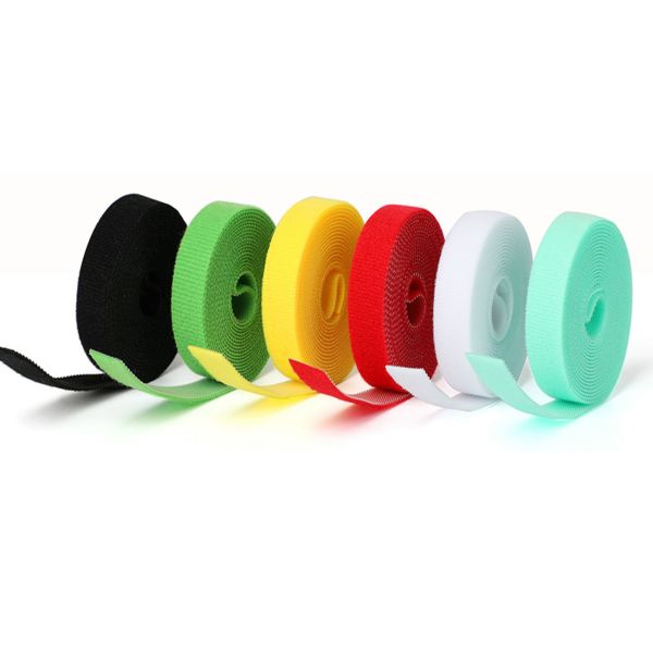 Dansky Custom Size Color Self-Adhesive Cable Ties Strap Eco-Friendly Back-to-Back Hook Loop Strap Tape Cable Management