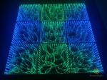 RGB 3in1 Luminous Starry Golden LEDs Floor Tiles 3D 50*50cm Mirror Dance Floor