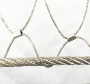 China Stainless Steel Wire Rope Mesh For Cable Mesh Zoo Fence / Plant Climbing Forest Net wholesale