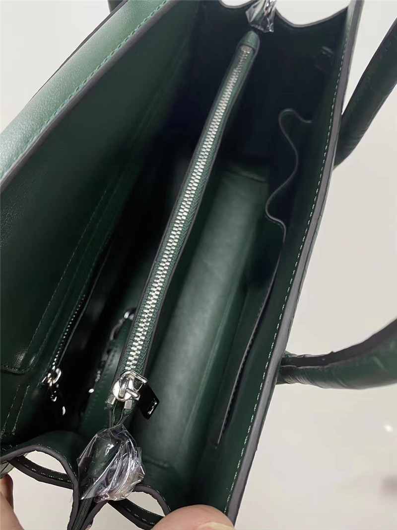 Authentic Crocodile Belly Skin Women Purse OL Lady Working Handbag Genuine Alligator Leather Female Large Shoulder Bag