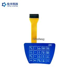 China OEM Metal Dome Membrane Switch , 1.0mm Pitch Metal Dome Tactile Switch on sale