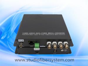 China 4 HDTVI video 1 RS485 1 ethernet to fiber converter for CCTV surveillance system wholesale