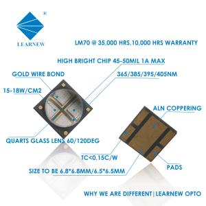 China High Radiation 12W Uv Curing Led 385 Nm 395 Nm 405 Nm 6868 Led Uv Curing Rotary Printing Violet Smd Led Chip wholesale
