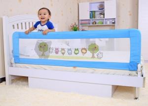 China Baby Portable Adjust Bed Rail 100cm with Woven Net , infant bed rails wholesale