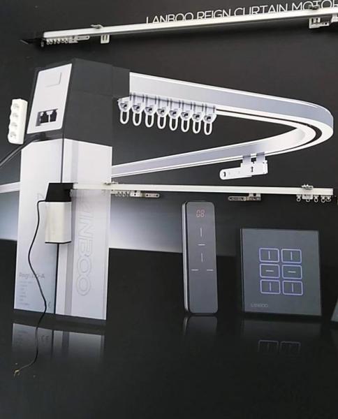 Double Track Curved Curtain Tracks Smooth and Quiet Manual/Motorized Control