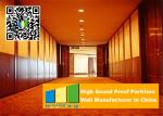 Ceiling Suspended Folding Partition Walls Sound Absorbing For Seminars Room