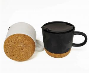 China FDA BSCI Natural Cork Base Ceramic Mug Cork Bottom Antiscratch Coasters wholesale