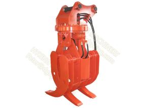 China 360 Degree Excavator Rotating Grapple , Hydraulic Rock Grab For Excavators Doosan DX225 wholesale