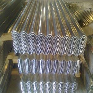 China Z60 DX51D Galvanized Corrugated Roofing Sheet 0.1 - 2.5mm Regular Big Spangle wholesale