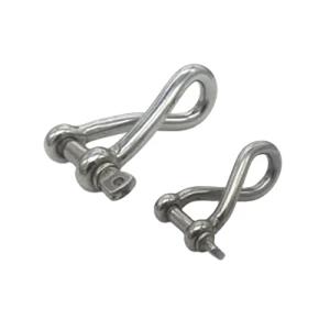 China Customized Stainless Steel 304 / 316 Twisted Shackle With Screw Pin Non-standard wholesale