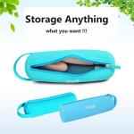 Circular Pen Bucket Silicone Cosmetic Storage Bag Portable Waterproof Silicone