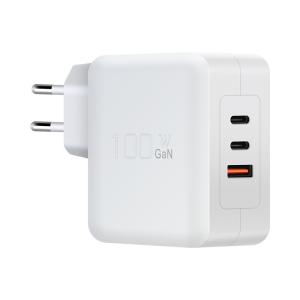 China 1A+2C 3port 100W PD Charger EU Plug Power Adapter for Laptop Charging wholesale