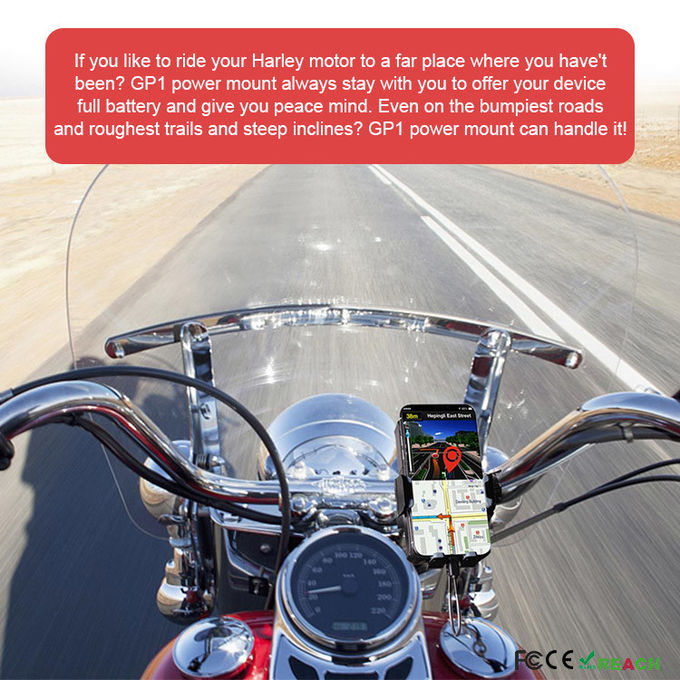 Rechargeable 5200mAH Detachable Bike Mount Phone Holder