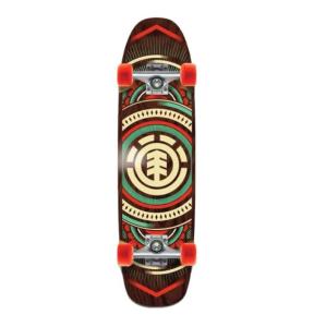 China Element Skateboards Hatched Brown / Natural / Red Cruiser Complete Skateboard - 8.75&quot; x 32.5&quot; wholesale