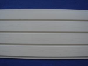 China Plastic PVC Slatwall Panels / White Slatted Wall Panels For Basement Storage wholesale