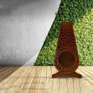 China Outdoor 600mm Diameter Corten Steel Fire Pits Packed In Wooden Box on sale