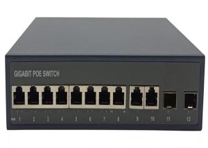 China City Power 8 POE Ports SFP Fiber Switch Wall Mounted wholesale