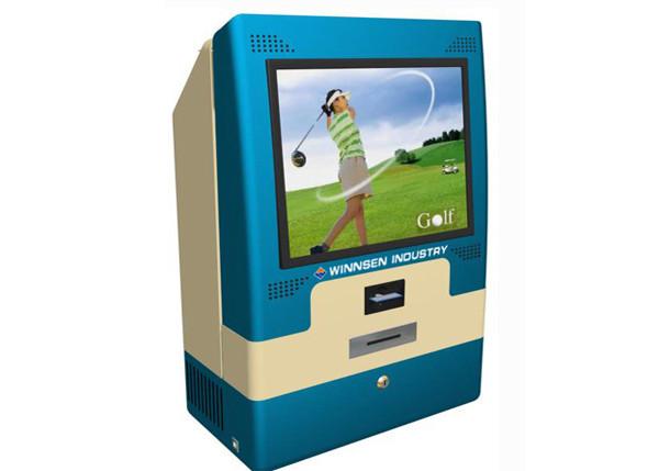Wall Mount Credit Card Payment Internet Kiosks Station with A4 Size Paper