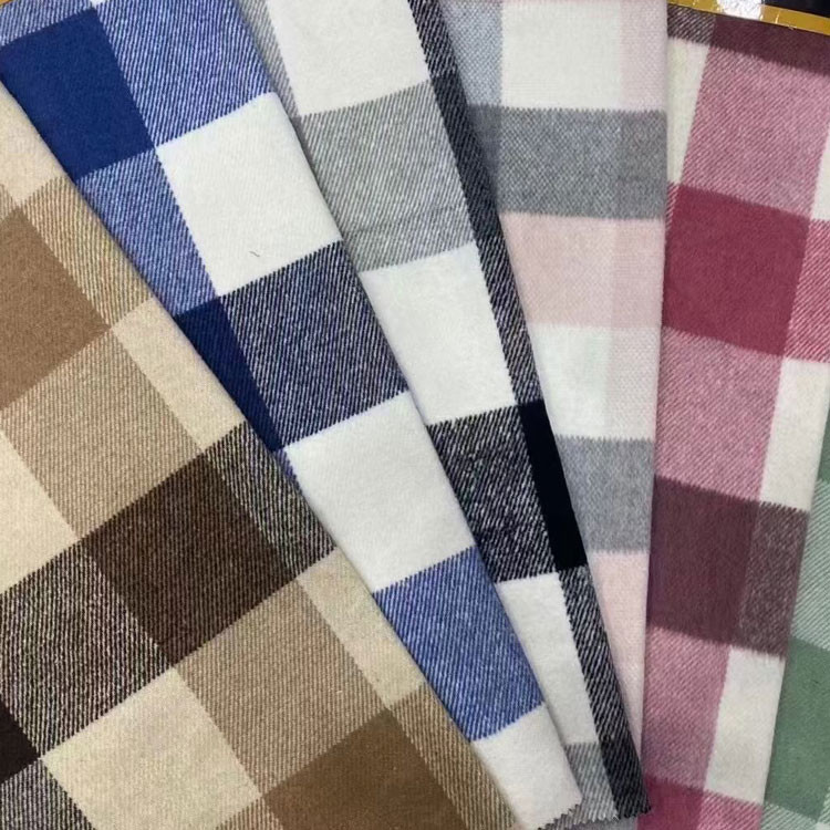 Tartan Check Polyester Wool Materials Fabric Houndstooth Retro Plaid