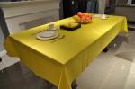 51gsm Disposable Paper Table Covers , SGS 3Ply Orange Paper Tablecloth For
