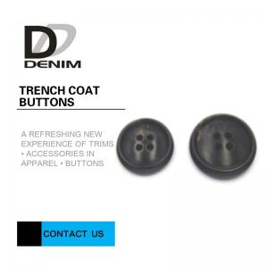 China 4 Hole Resin Trench Coat Buttons Delicate And Smooth Lines ISO 9001 Approved wholesale