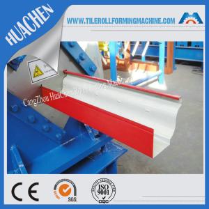 China Hydraulic gutter roll forming machine , ISO Steel rollform equipment Customization color wholesale